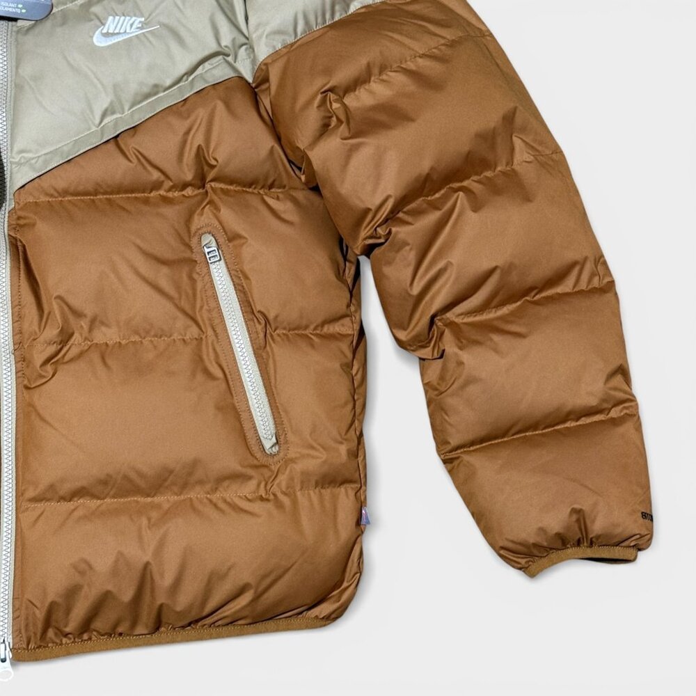 Nike Men's Storm-Fit Water Resistant Hooded Puffer Jacket Khaki Small FB8185-24 - Picture 6 of 16